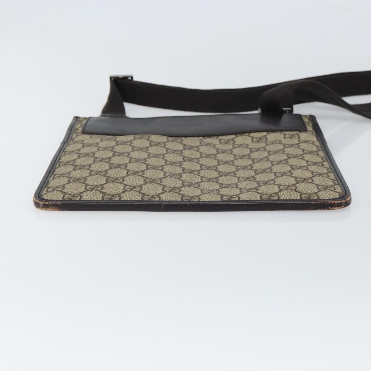 GUCCI GG Canvas Shoulder Bag Beige 27639 Auth SW2066A