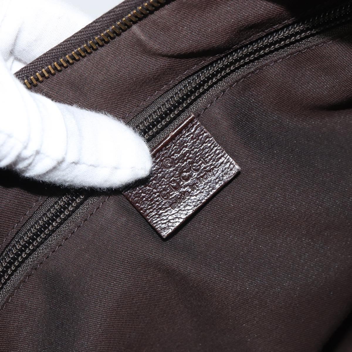 GUCCI GG Canvas Shoulder Bag Beige Gold 181092 Auth SW2067