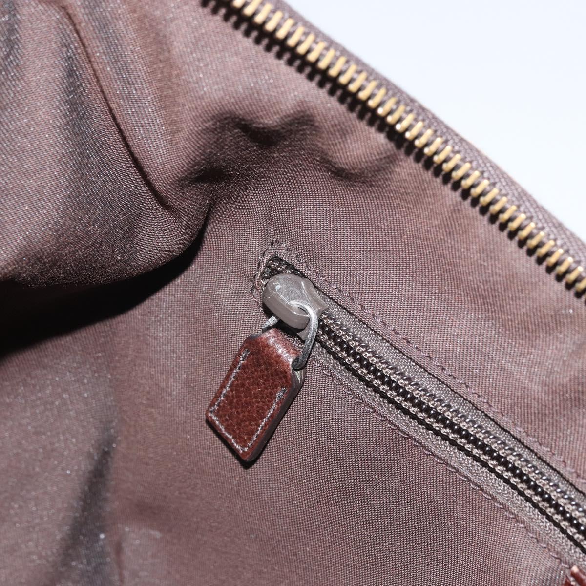 GUCCI GG Canvas Shoulder Bag Beige Gold 181092 Auth SW2067