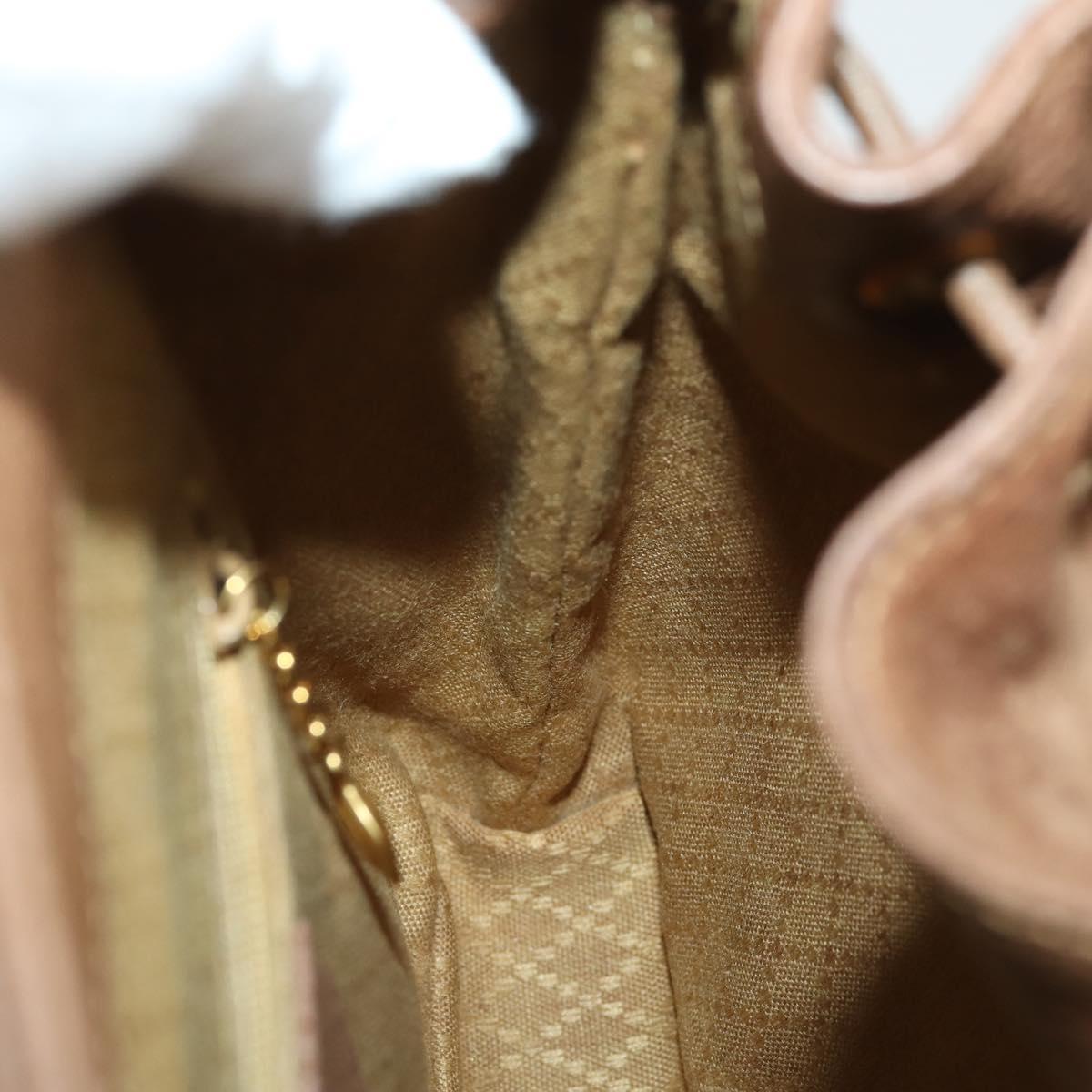 GUCCI Bamboo Backpack Suede Brown Gold 003 1956 0030 Auth SW2078