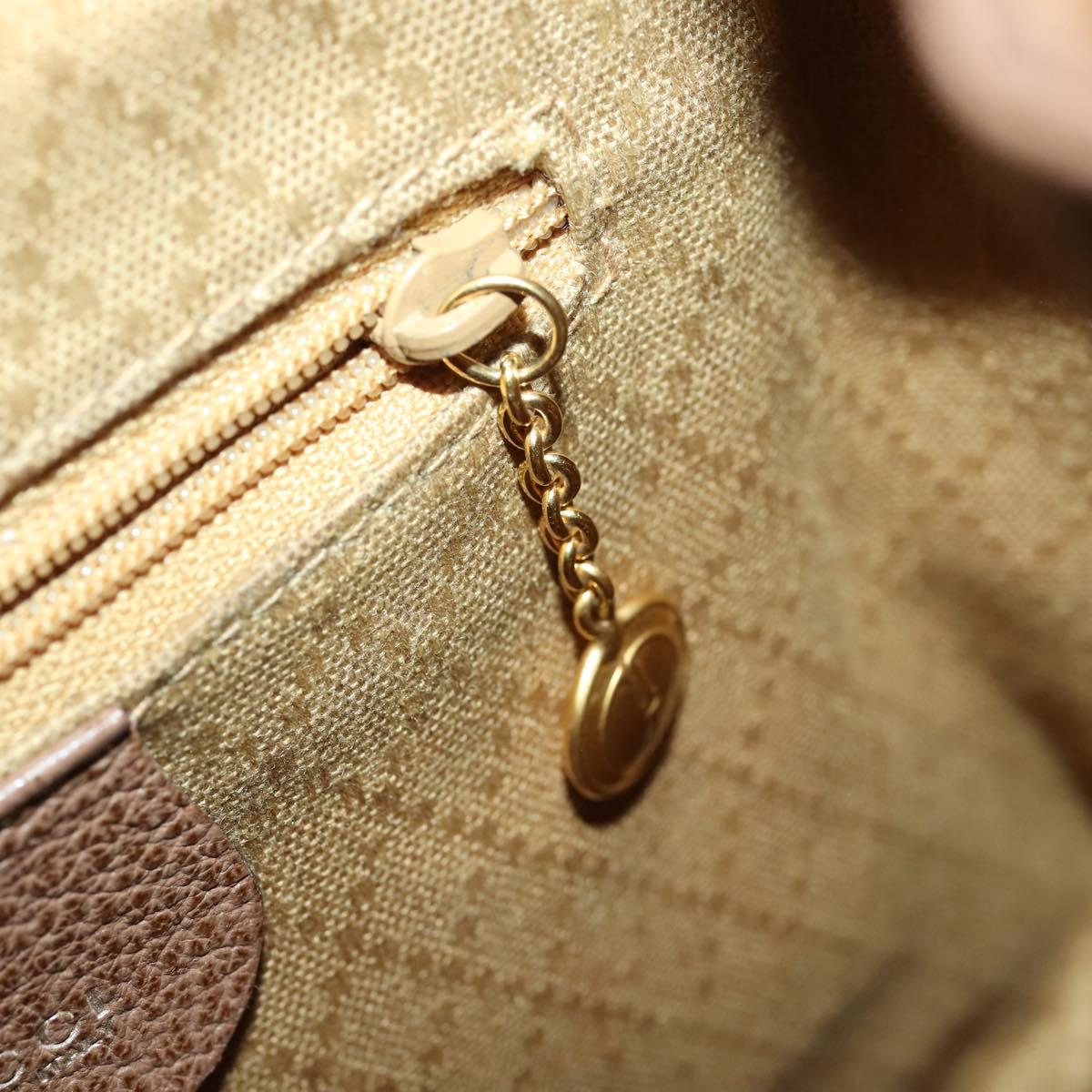 GUCCI Bamboo Backpack Suede Brown Gold 003 1956 0030 Auth SW2078