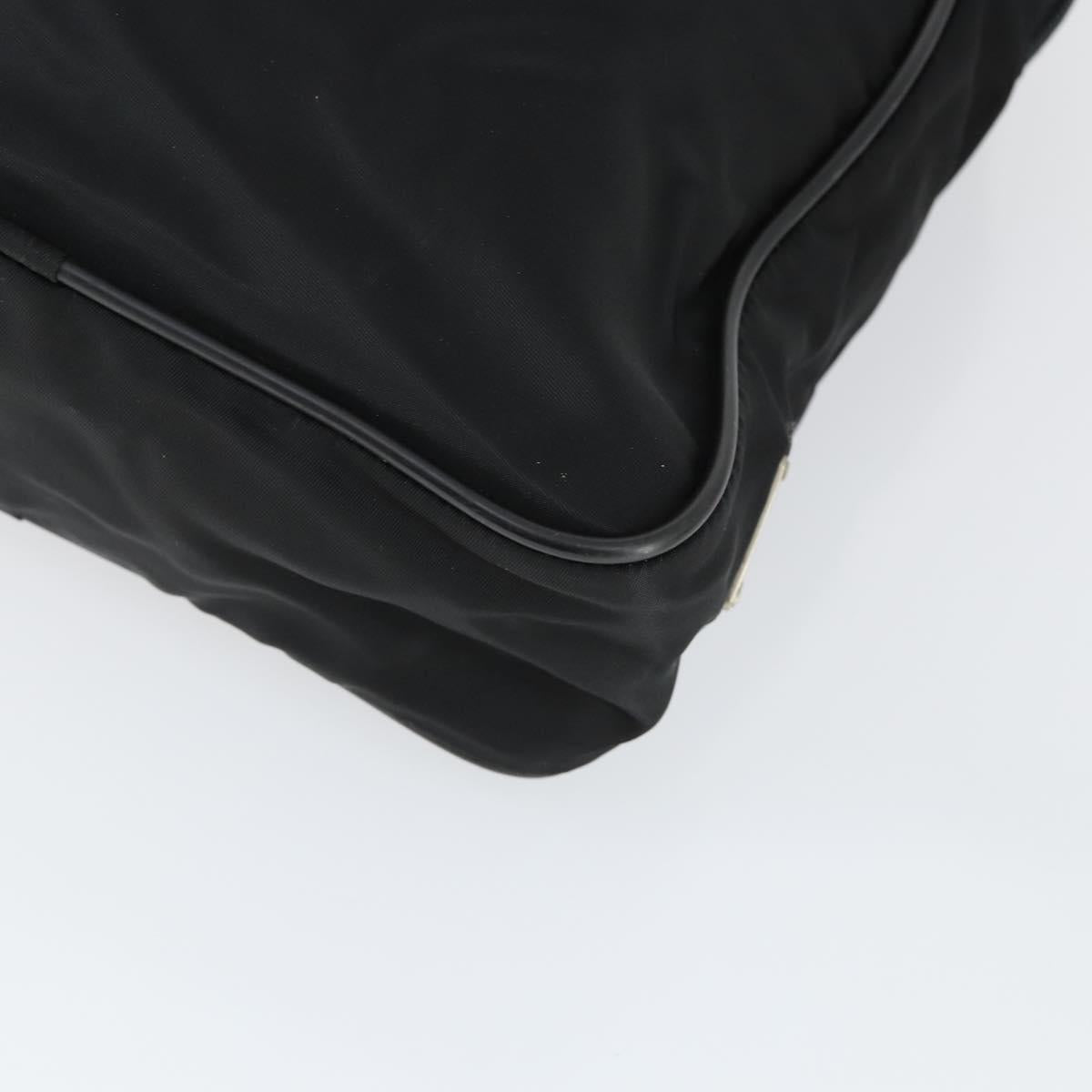PRADA Shoulder Bag Nylon Black Silver Auth SW2087