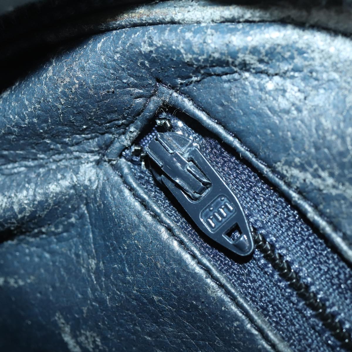 GUCCI GG Plus Supreme Shoulder Bag PVC Navy Gold Auth SW2094