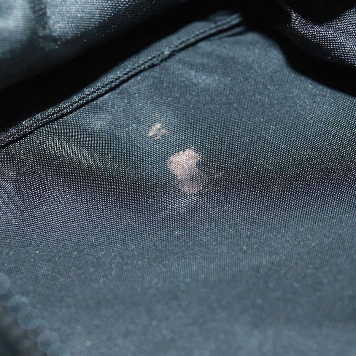 PRADA Hand Bag Nylon Black Silver Auth SW2096V