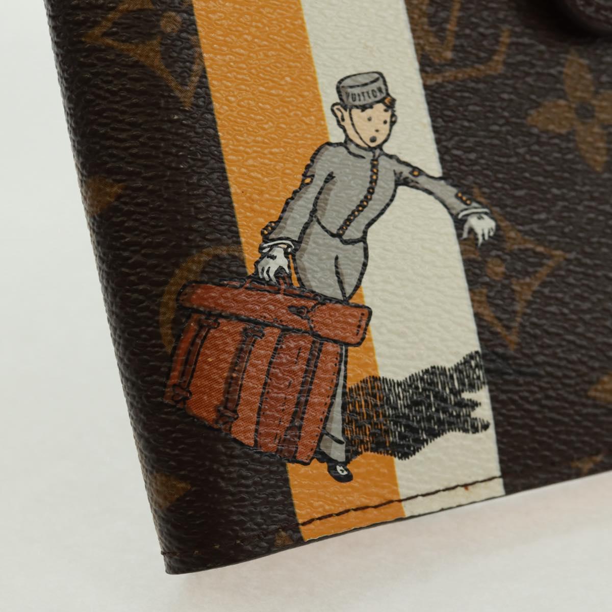 LOUIS VUITTON Monogram Groom Agenda PM Day Planner Cover R20019 LV Auth SW2101V