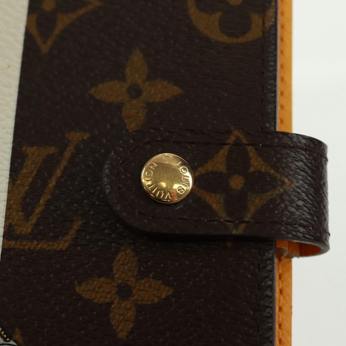 LOUIS VUITTON Monogram Groom Agenda PM Day Planner Cover R20019 LV Auth SW2101V