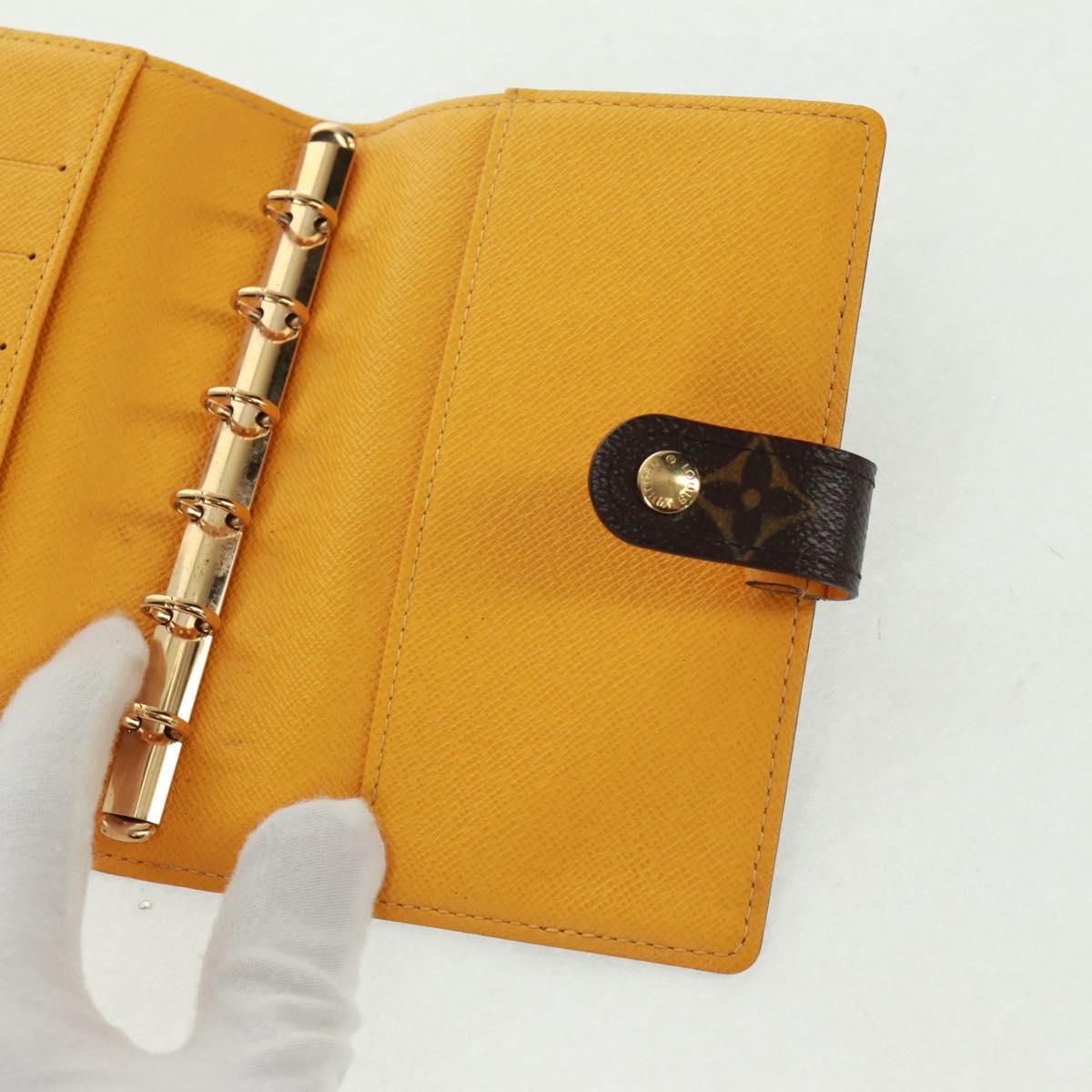 LOUIS VUITTON Monogram Groom Agenda PM Day Planner Cover R20019 LV Auth SW2101V