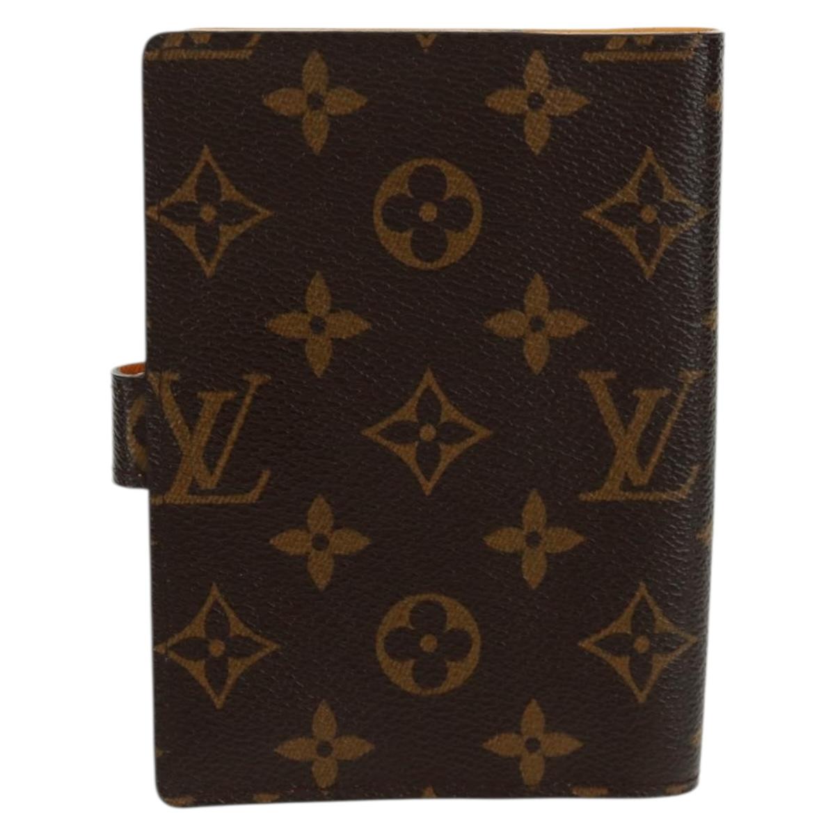 LOUIS VUITTON Monogram Groom Agenda PM Day Planner Cover R20019 LV Auth SW2101V