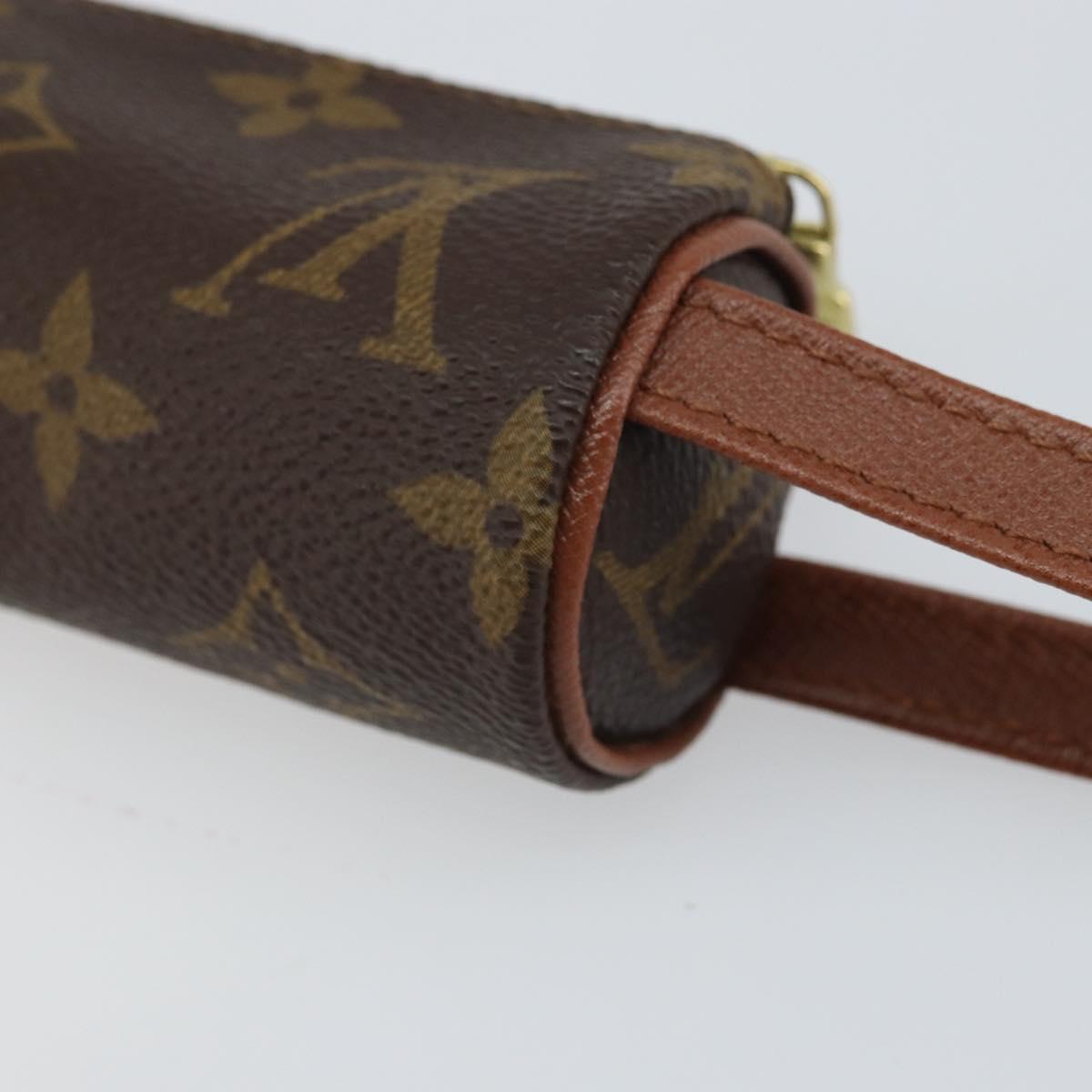 LOUIS VUITTON Monogram Etui 3 Ball de Golf Pouch M58249 LV Auth SW2102
