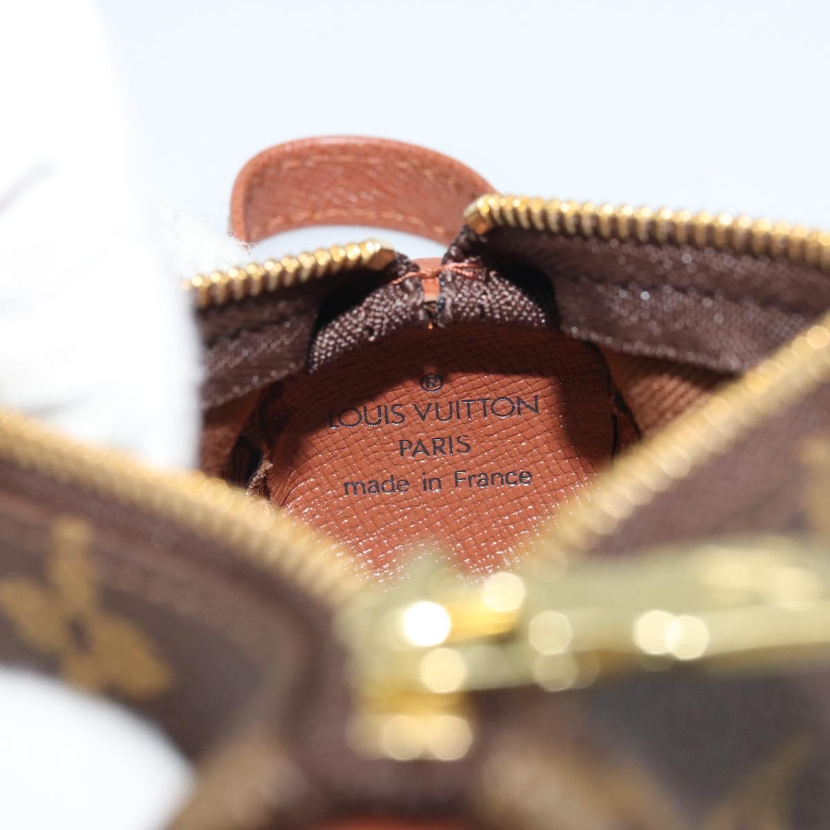 LOUIS VUITTON Monogram Etui 3 Ball de Golf Pouch M58249 LV Auth SW2102