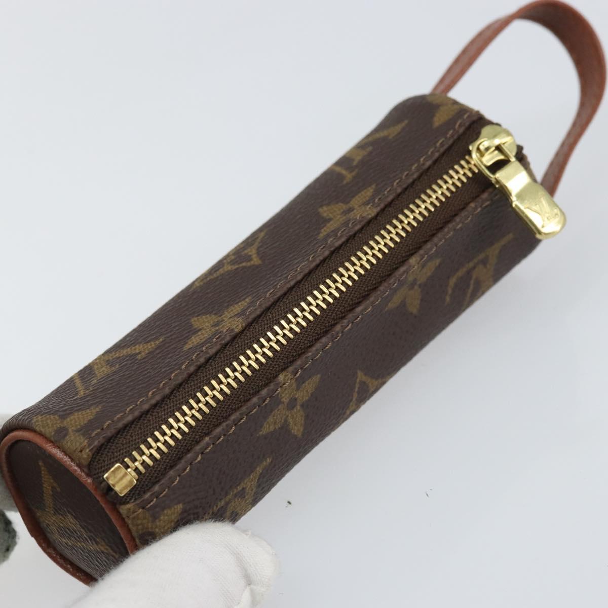 LOUIS VUITTON Monogram Etui 3 Ball de Golf Pouch M58249 LV Auth SW2102