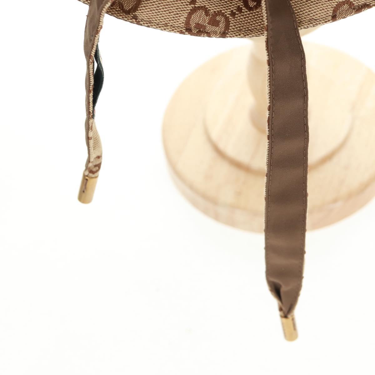 GUCCI GG Canvas Reversible Bucket Hat Beige Auth SW2115SAM