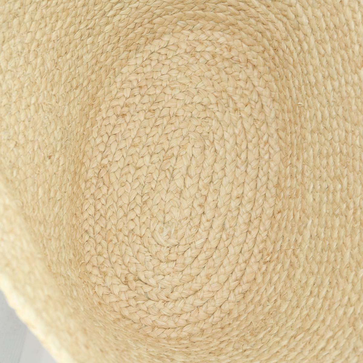 PRADA Large Tote Bag Raffia Beige Auth SW2119SAM