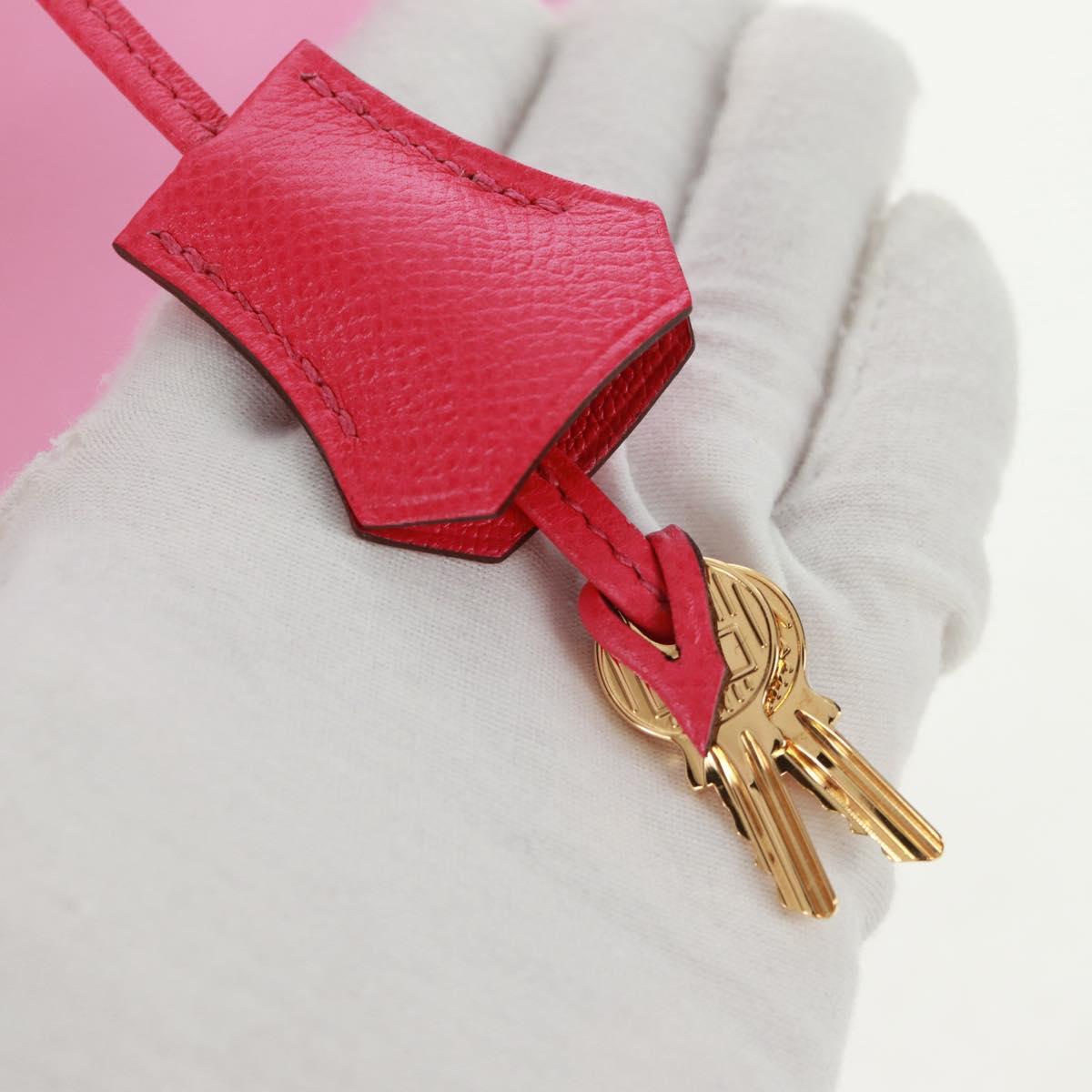 HERMES Birkin 30 Bag Leather SPO Gold Rose Confetti x Rose Tyrian Auth SW2128SM