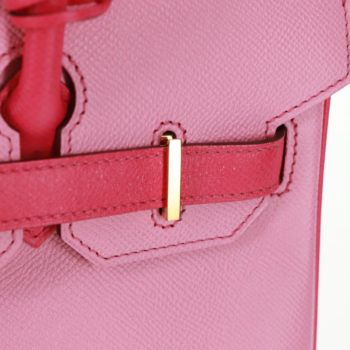 HERMES Birkin 30 Bag Leather SPO Gold Rose Confetti x Rose Tyrian Auth SW2128SM