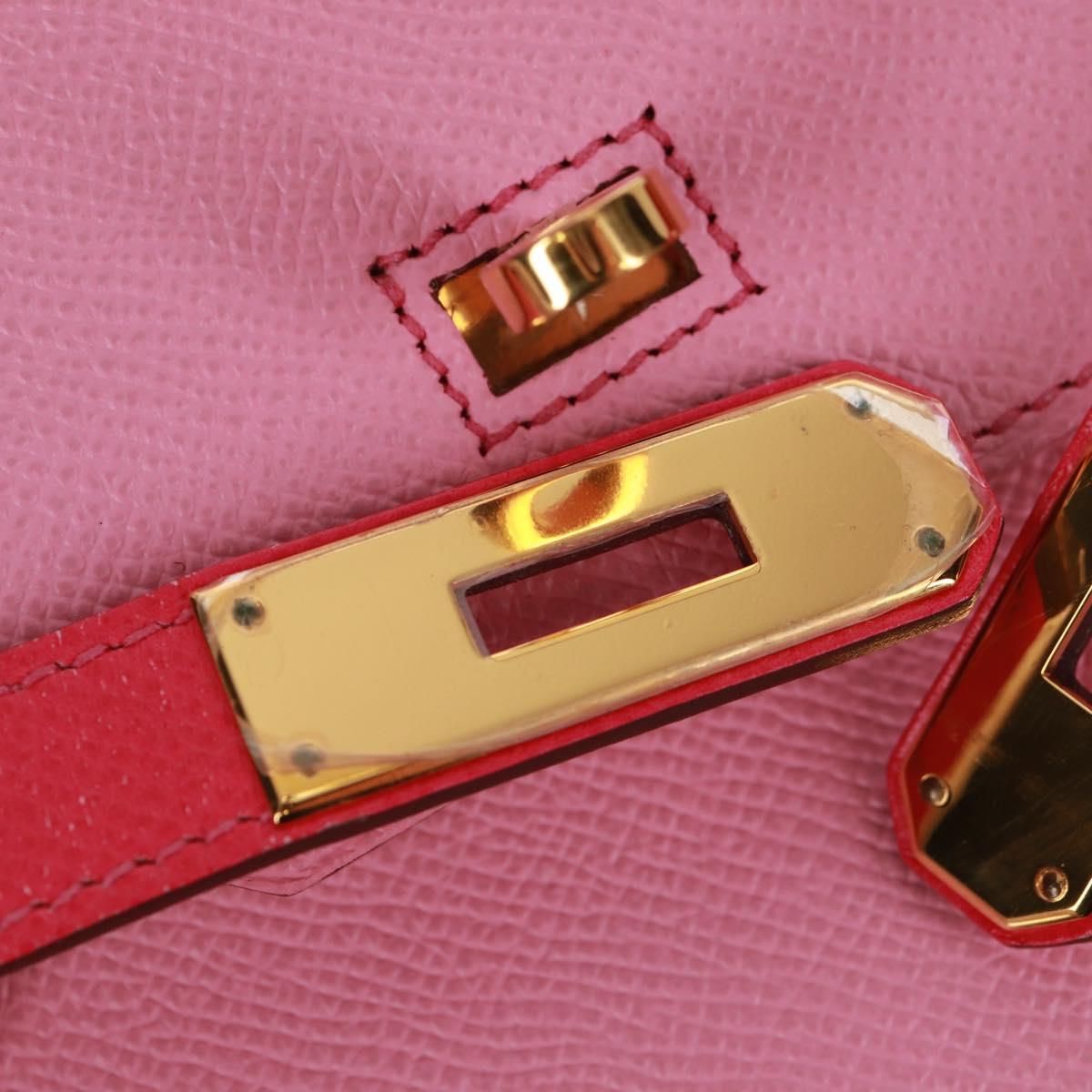 HERMES Birkin 30 Bag Leather SPO Gold Rose Confetti x Rose Tyrian Auth SW2128SM