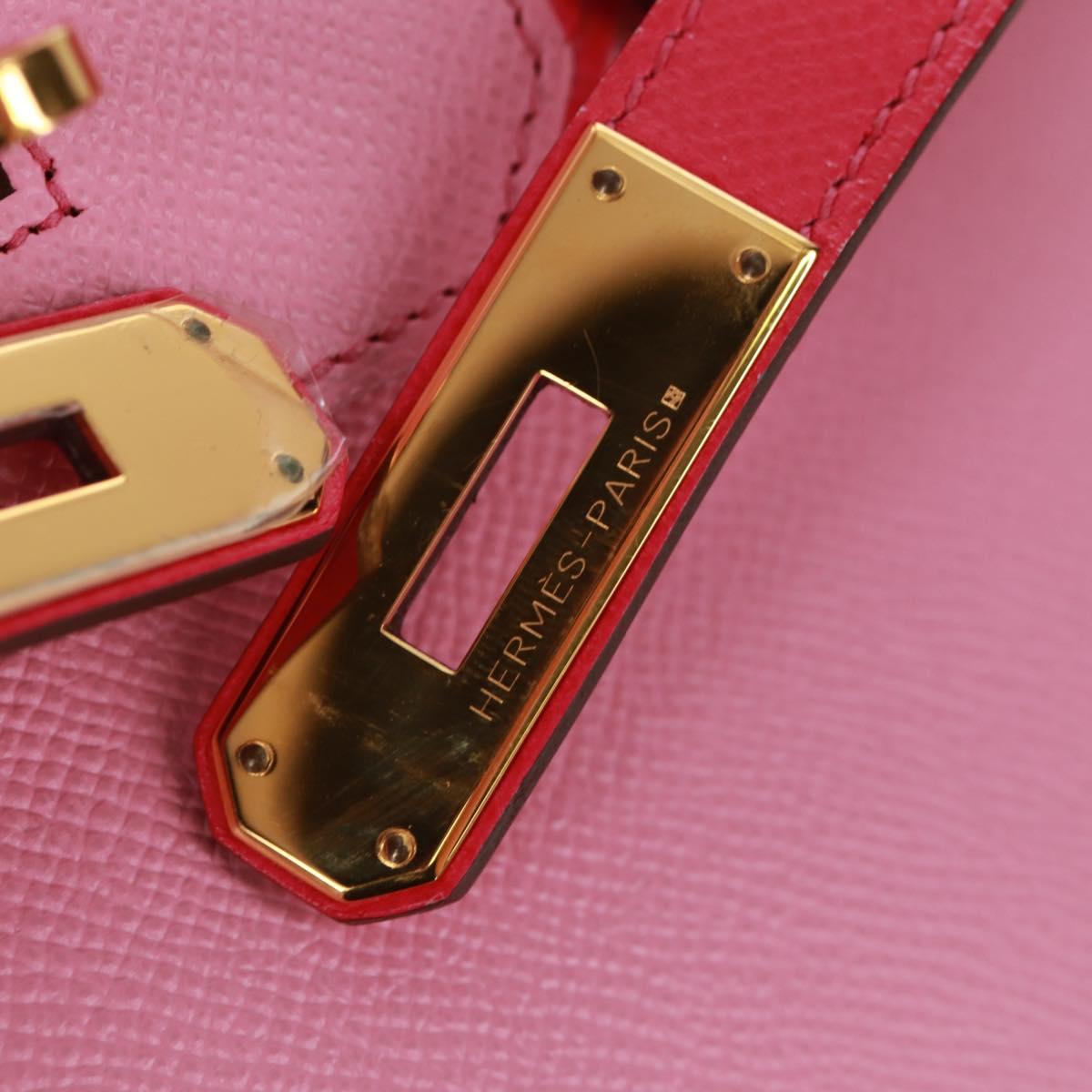 HERMES Birkin 30 Bag Leather SPO Gold Rose Confetti x Rose Tyrian Auth SW2128SM