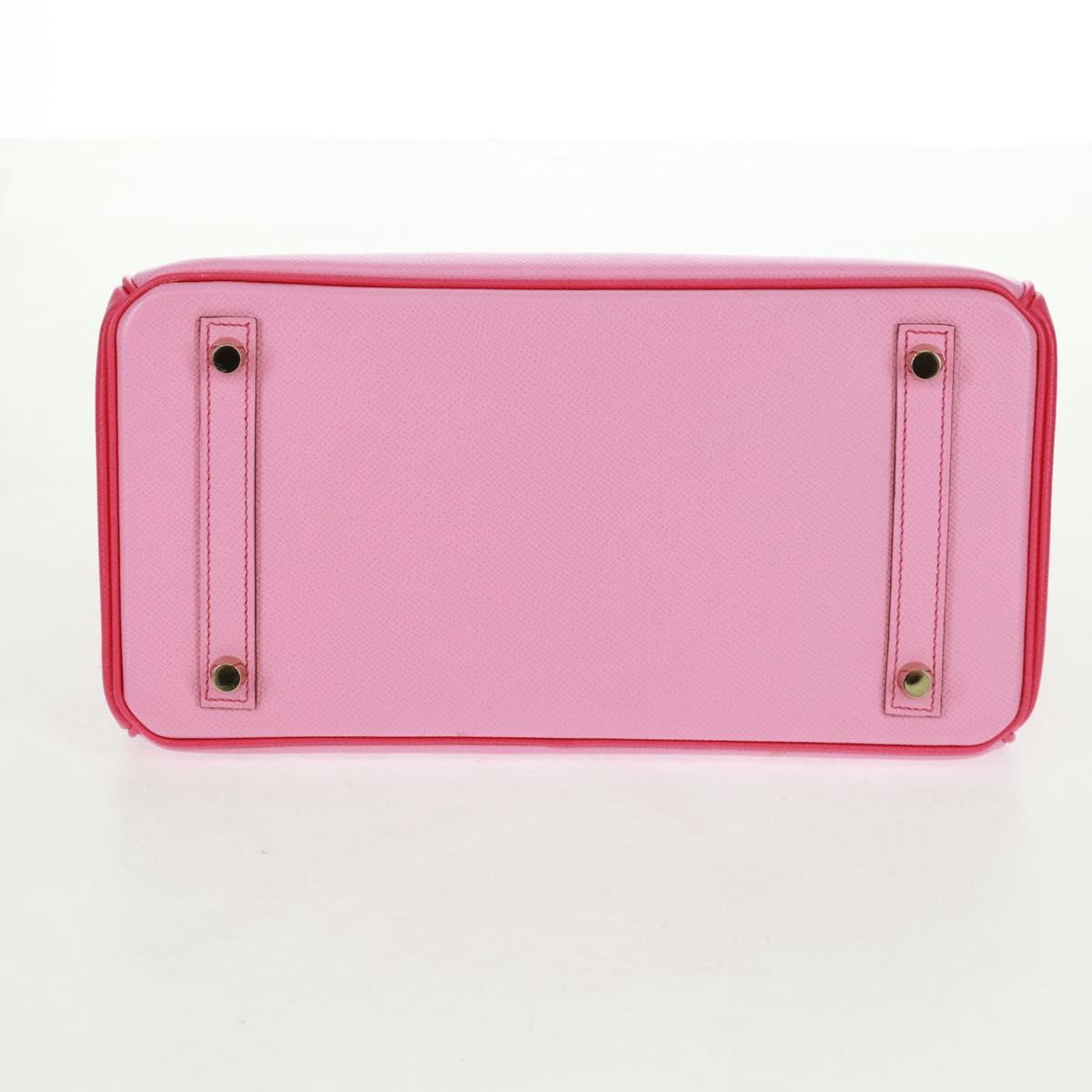 HERMES Birkin 30 Bag Leather SPO Gold Rose Confetti x Rose Tyrian Auth SW2128SM