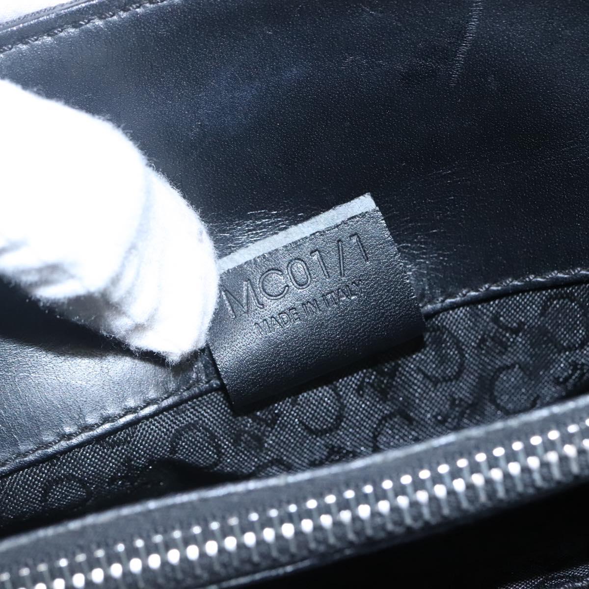 CELINE C Macadam Canvas Hand Bag Black Auth sw213