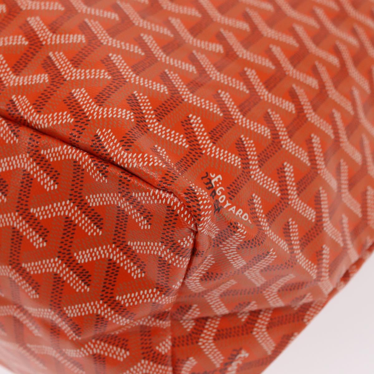 GOYARD Herringbone Saint Louis PM Tote Bag PVC Orange Auth SW2131SM