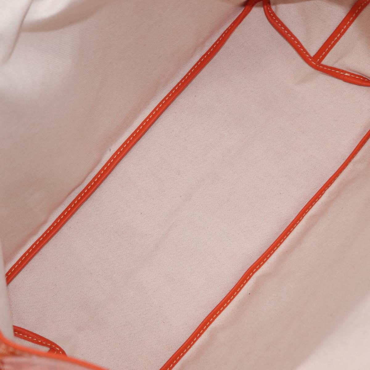 GOYARD Herringbone Saint Louis PM Tote Bag PVC Orange Auth SW2131SM