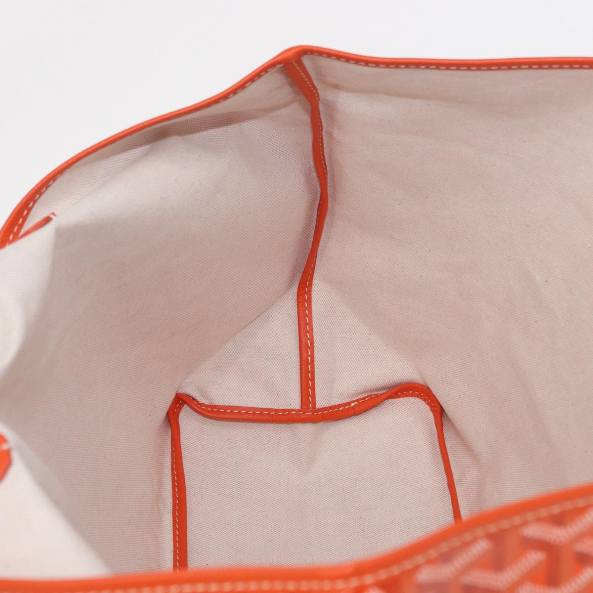GOYARD Herringbone Saint Louis PM Tote Bag PVC Orange Auth SW2131SM
