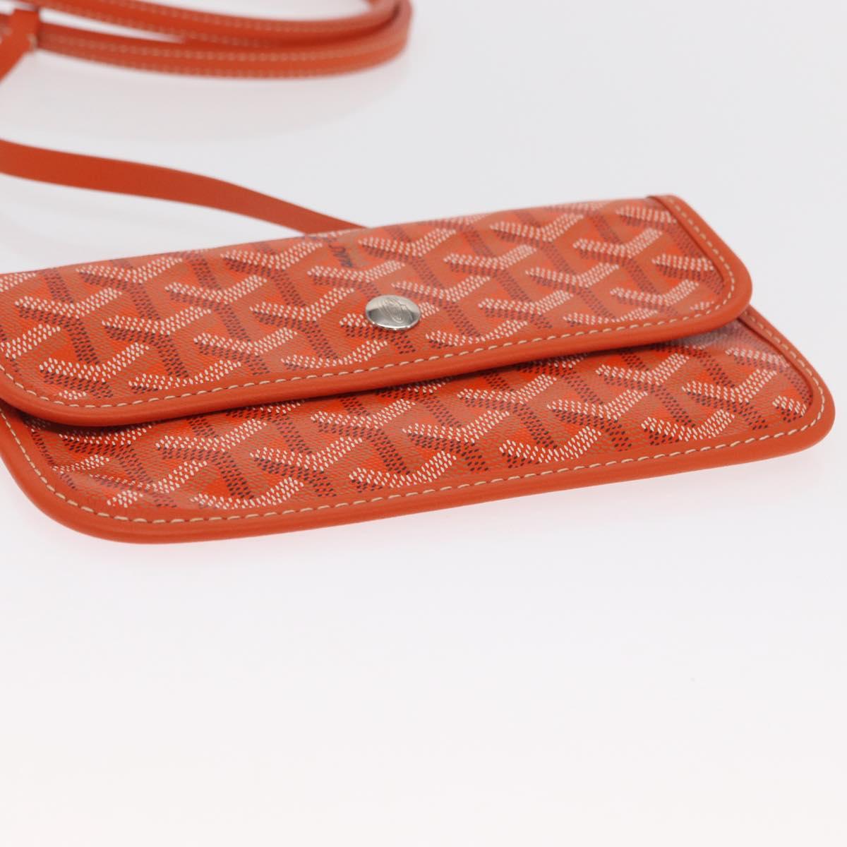 GOYARD Herringbone Saint Louis PM Tote Bag PVC Orange Auth SW2131SM