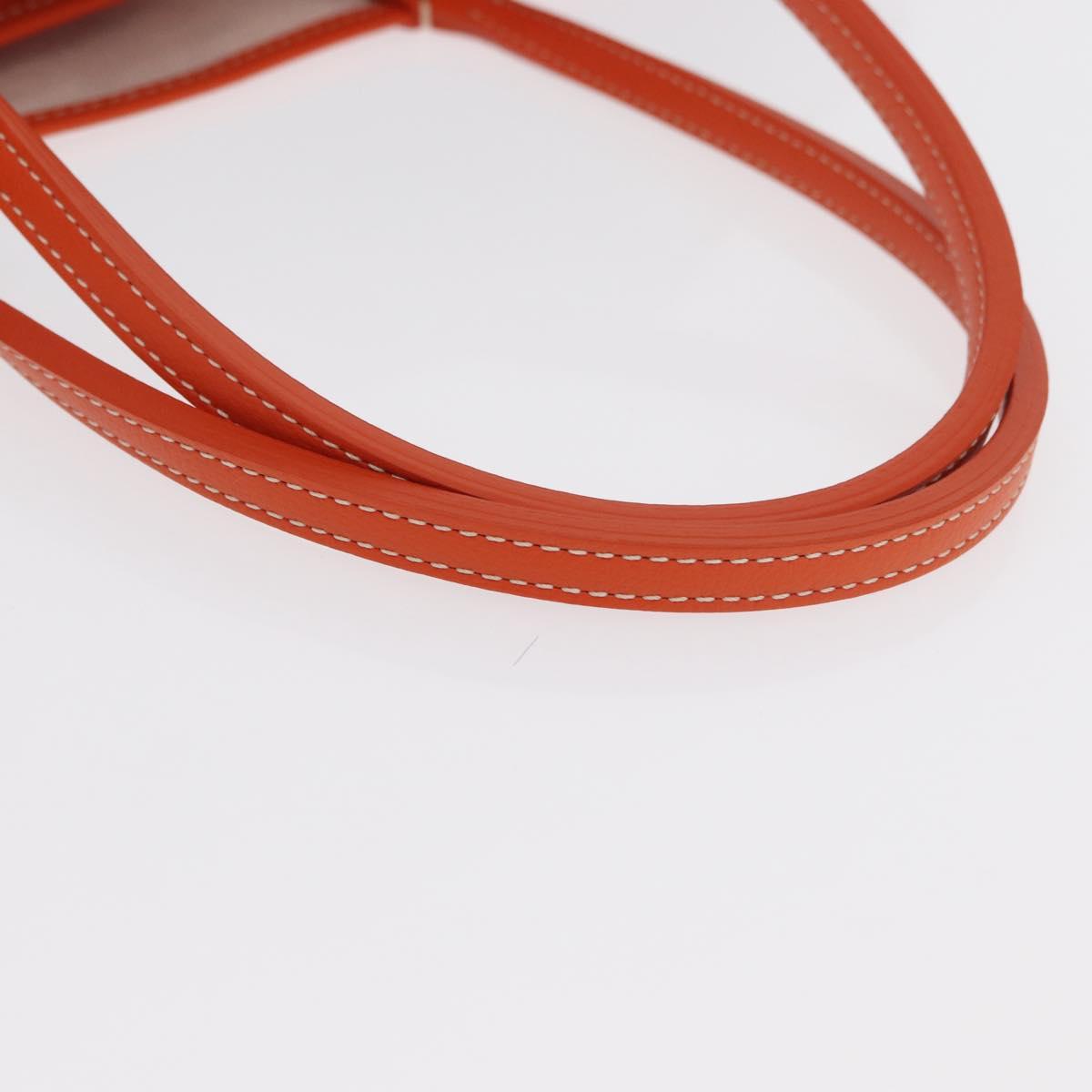 GOYARD Herringbone Saint Louis PM Tote Bag PVC Orange Auth SW2131SM