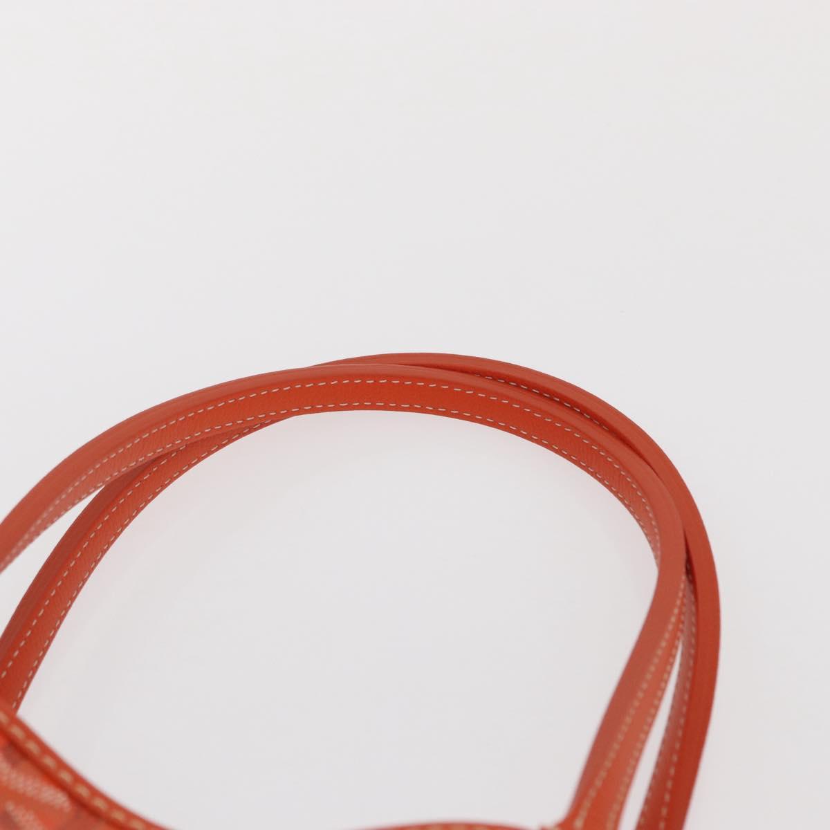 GOYARD Herringbone Saint Louis PM Tote Bag PVC Orange Auth SW2131SM