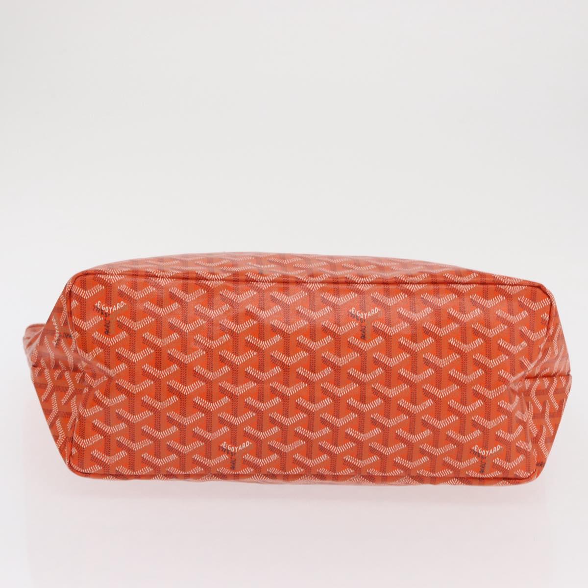 GOYARD Herringbone Saint Louis PM Tote Bag PVC Orange Auth SW2131SM