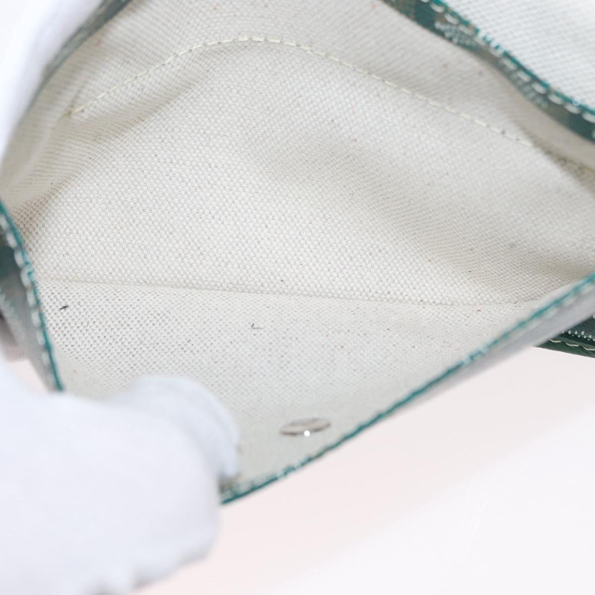 GOYARD Herringbone Saint Louis PM Tote Bag PVC Green Auth SW2132SM