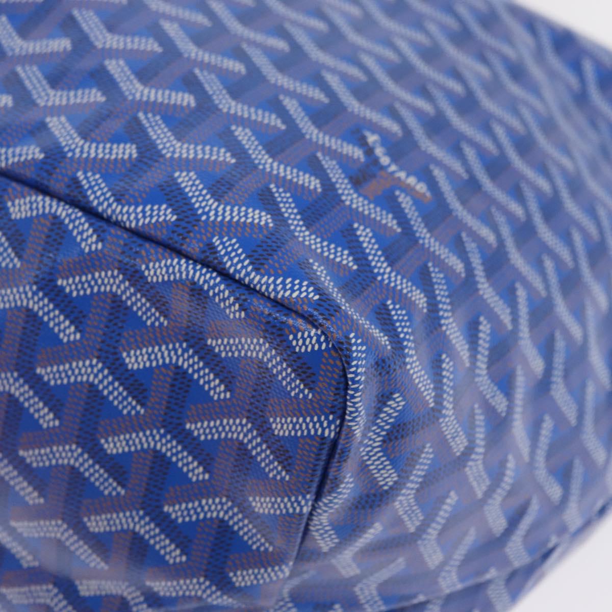 GOYARD Herringbone Saint Louis GM Tote Bag PVC Blue Auth SW2133SM