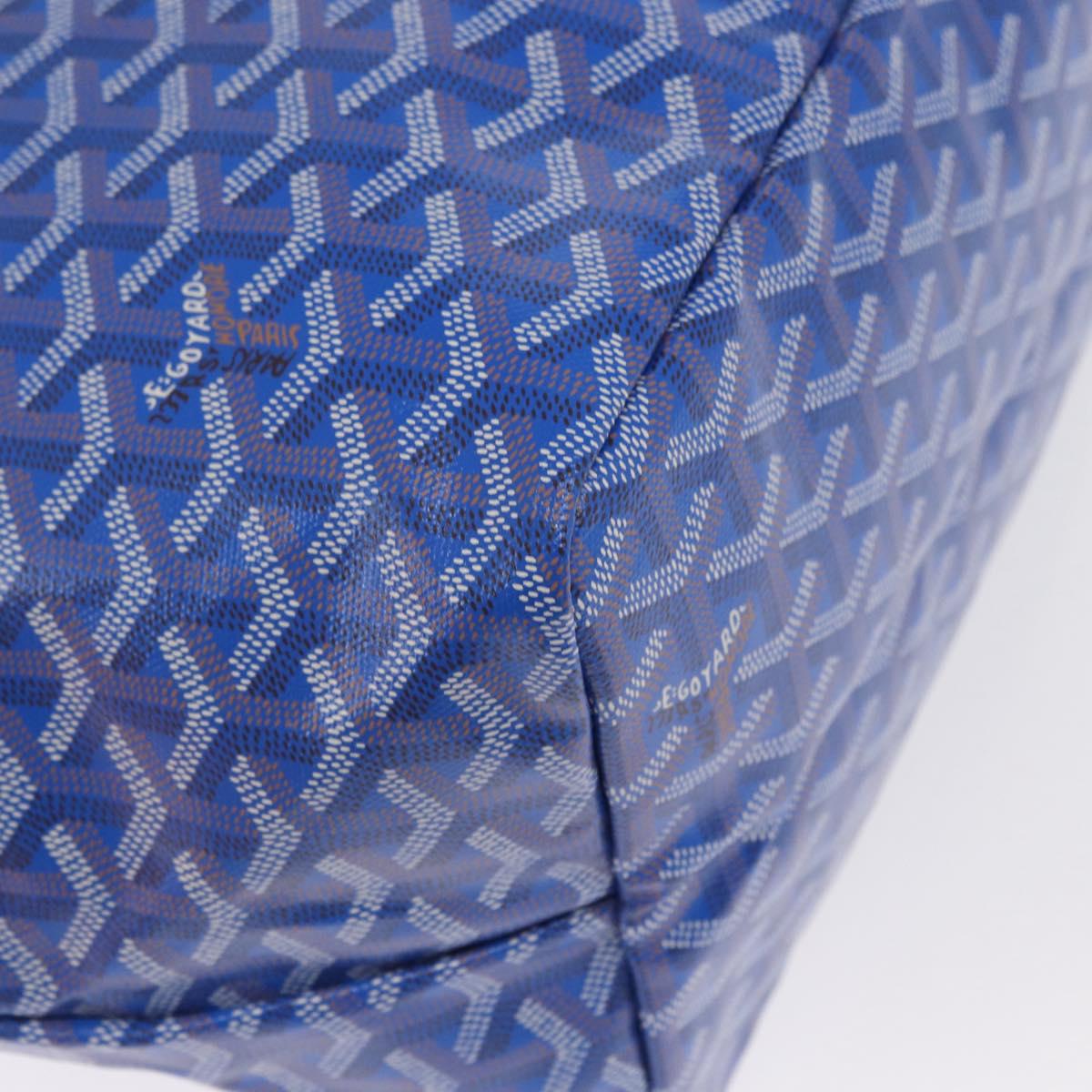 GOYARD Herringbone Saint Louis GM Tote Bag PVC Blue Auth SW2133SM