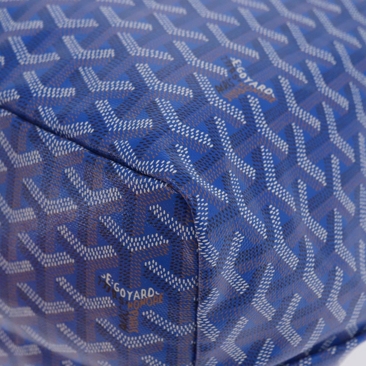 GOYARD Herringbone Saint Louis GM Tote Bag PVC Blue Auth SW2133SM
