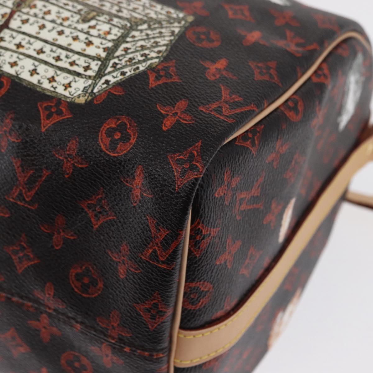 LOUIS VUITTON Catgram Speedy Bandouliere 30 Hand Bag M44401 LV Auth SW2136SM