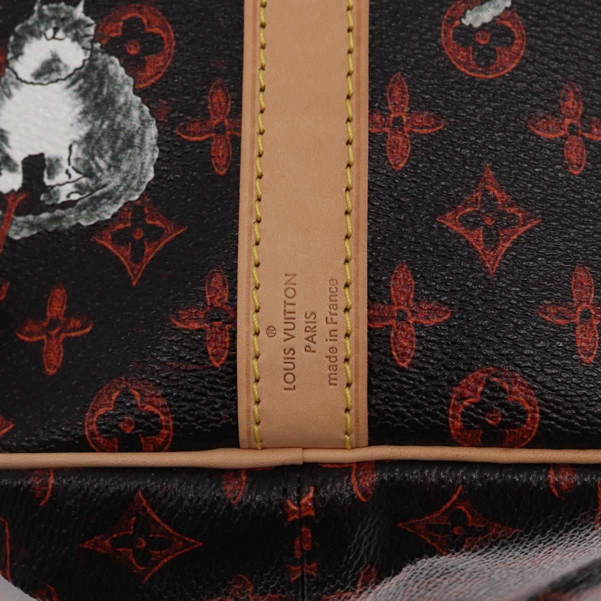 LOUIS VUITTON Catgram Speedy Bandouliere 30 Hand Bag M44401 LV Auth SW2136SM