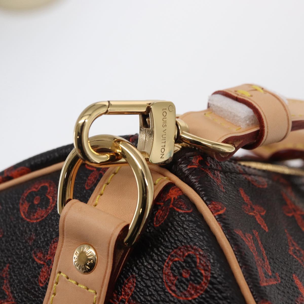 LOUIS VUITTON Catgram Speedy Bandouliere 30 Hand Bag M44401 LV Auth SW2136SM