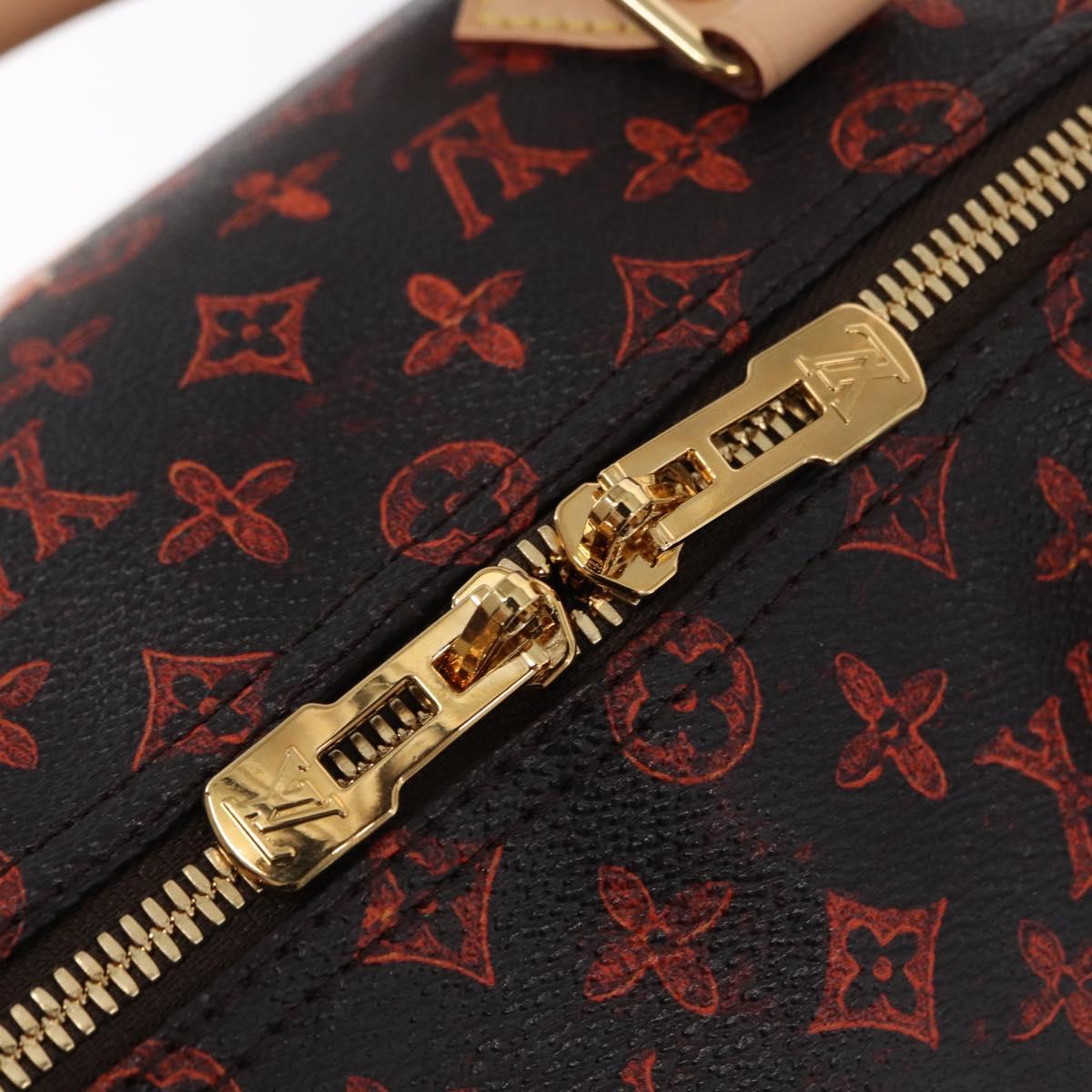 LOUIS VUITTON Catgram Speedy Bandouliere 30 Hand Bag M44401 LV Auth SW2136SM