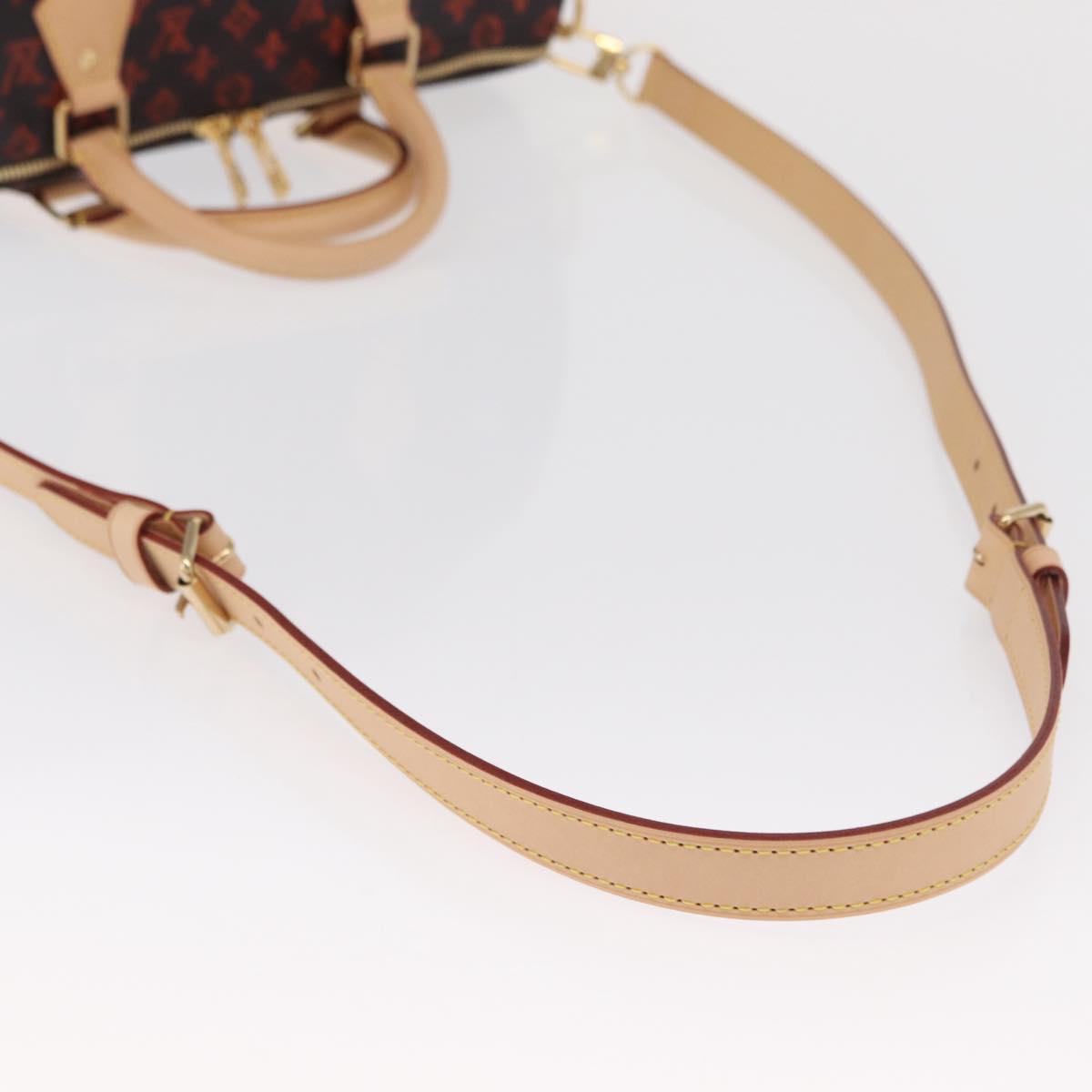 LOUIS VUITTON Catgram Speedy Bandouliere 30 Hand Bag M44401 LV Auth SW2136SM