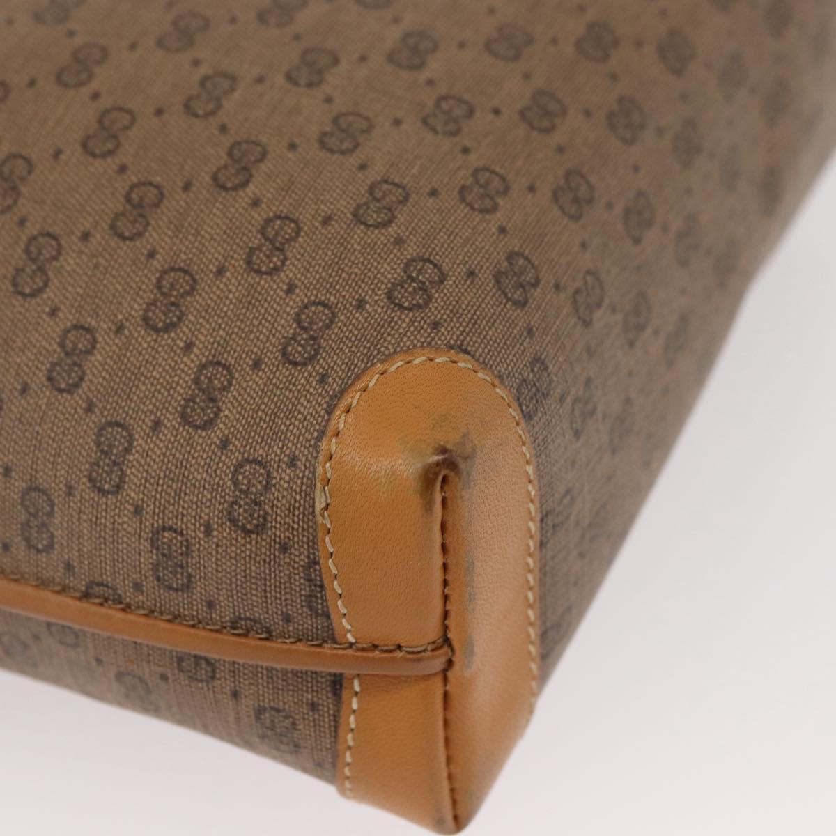 GUCCI Micro GG Supreme Shoulder Bag PVC Beige Gold 007 104 4916 Auth SW2142