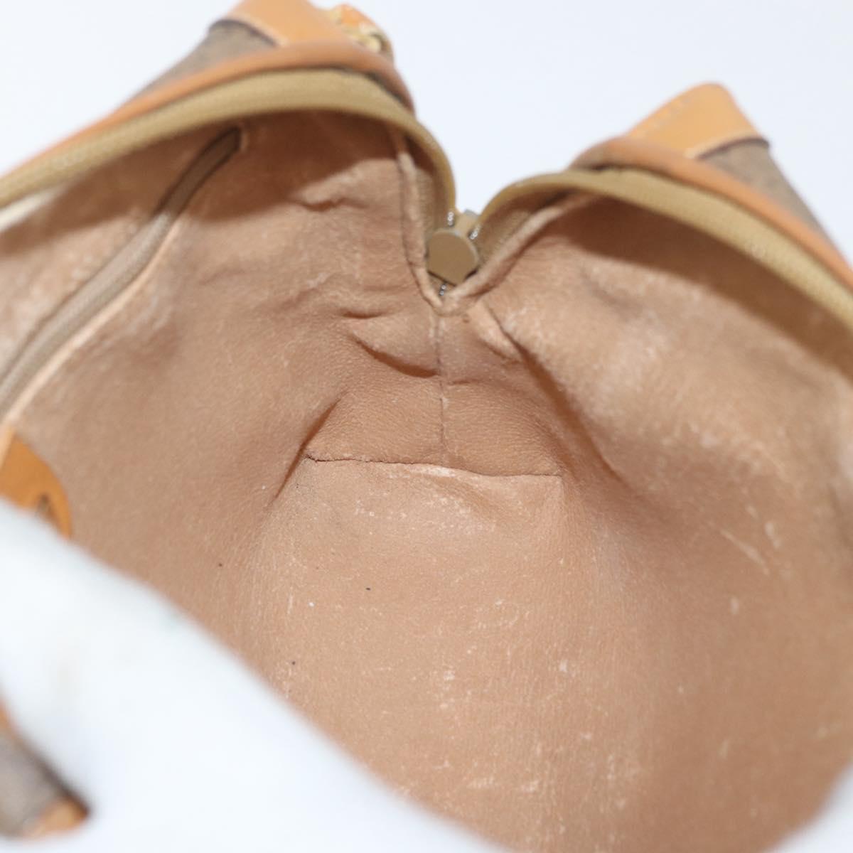 GUCCI Micro GG Supreme Shoulder Bag PVC Beige Gold 007 104 4916 Auth SW2142