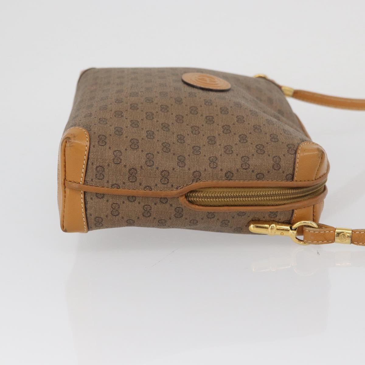 GUCCI Micro GG Supreme Shoulder Bag PVC Beige Gold 007 104 4916 Auth SW2142