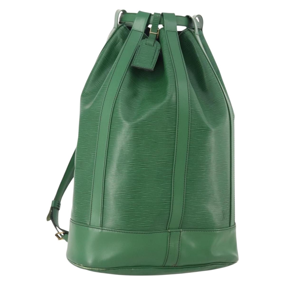 LOUIS VUITTON Epi Randonnee GM Shoulder Bag Green M43084 LV Auth SW2146