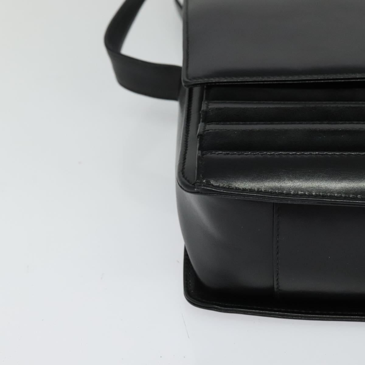 GUCCI Shoulder Bag Leather Black 001 109 1314 Auth sw215