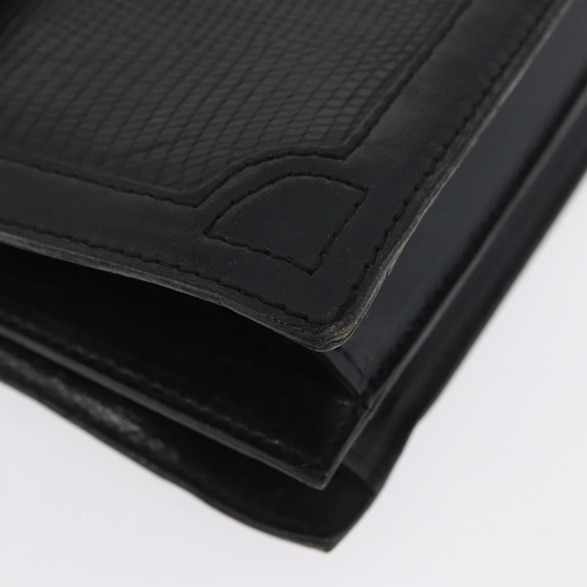 SAINT LAURENT Shoulder Bag Leather Black Auth SW2162A