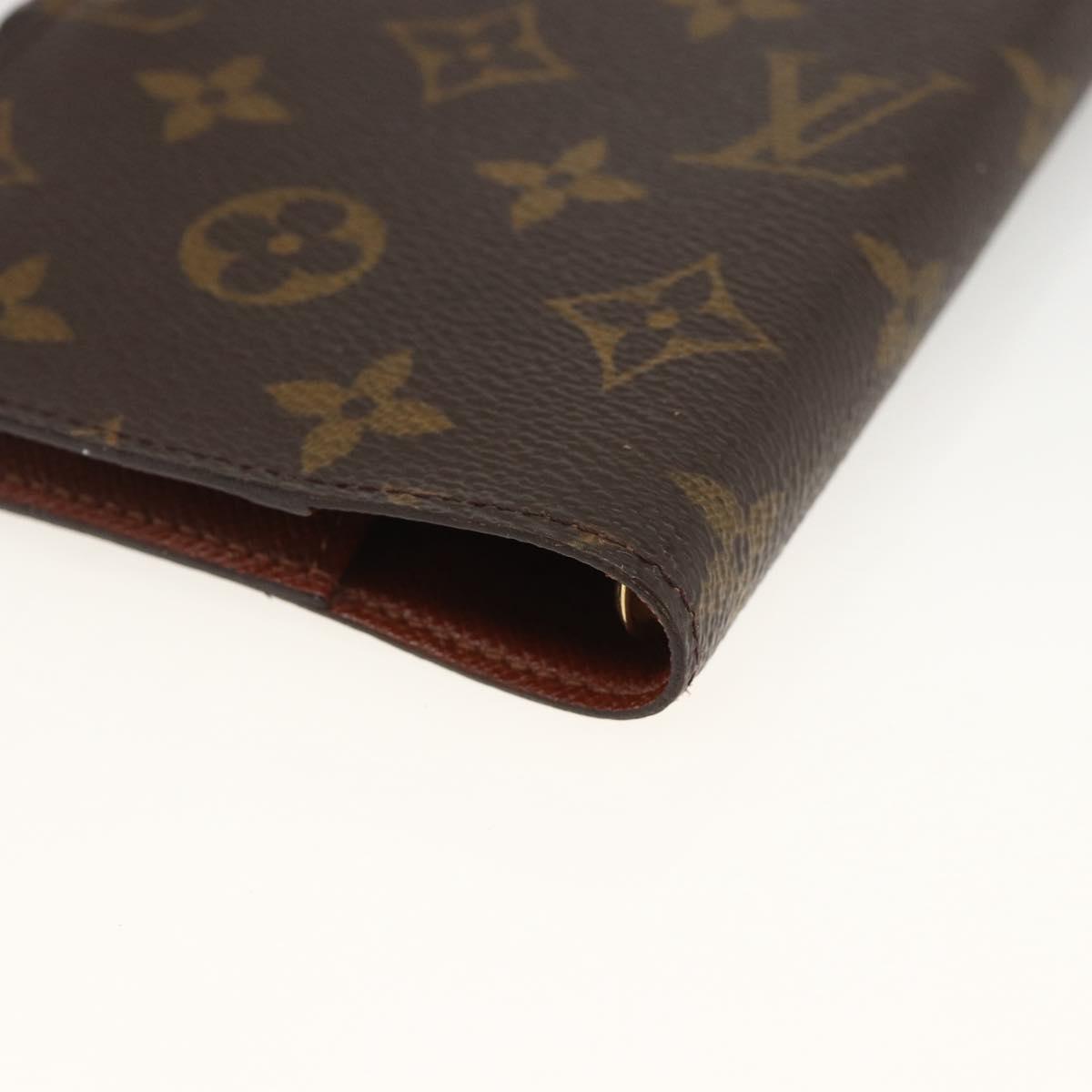 LOUIS VUITTON Monogram Agenda PM Day Planner Cover R20005 LV Auth SW2193