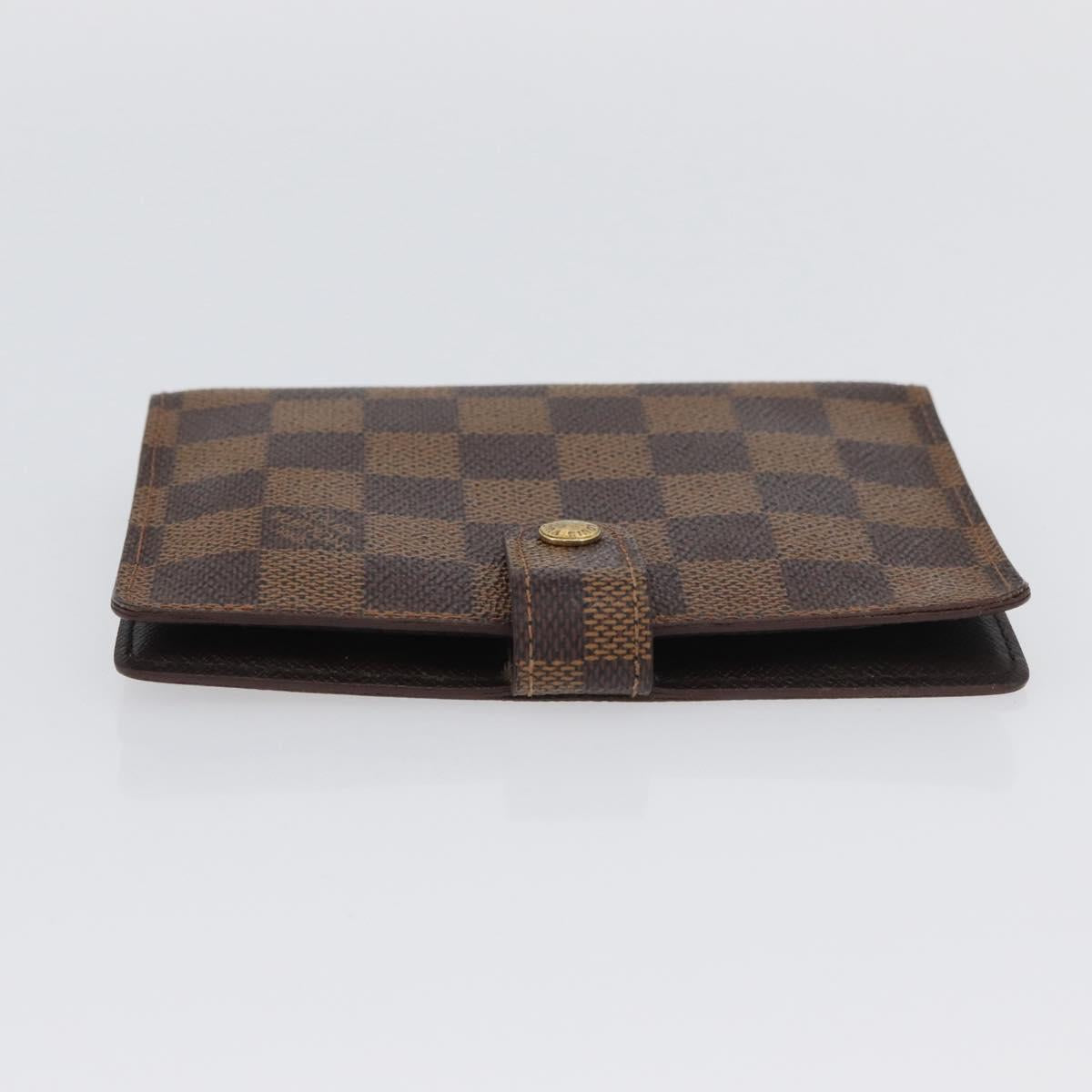 LOUIS VUITTON Damier Ebene Agenda PM Day Planner Cover R20700 LV Auth SW2194