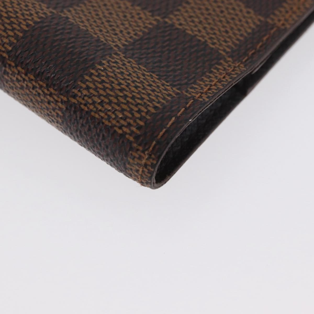 LOUIS VUITTON Damier Ebene Agenda PM Day Planner Cover R20700 LV Auth SW2194