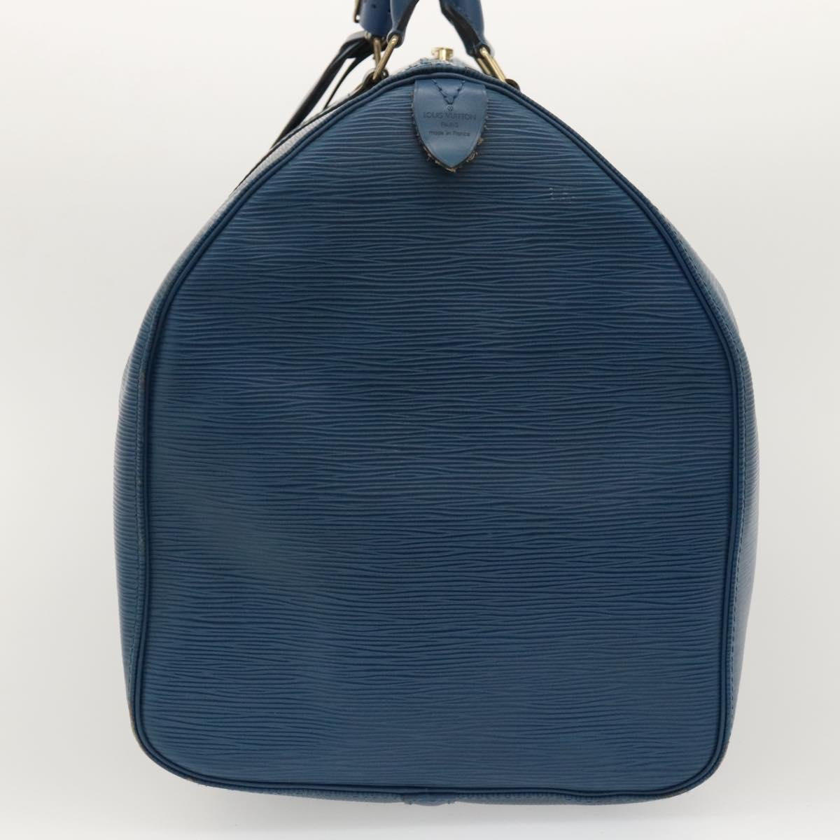 LOUIS VUITTON Epi Keepall 55 Boston Bag Toledo Blue M42955 LV Auth sw220