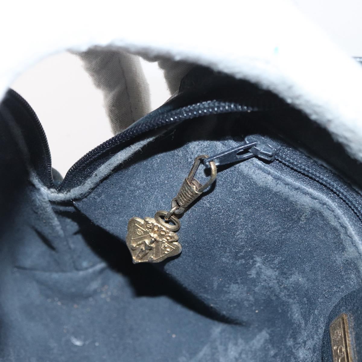GUCCI GG Supreme Shoulder Bag PVC Navy Gold 007 58 0093 Auth SW2206